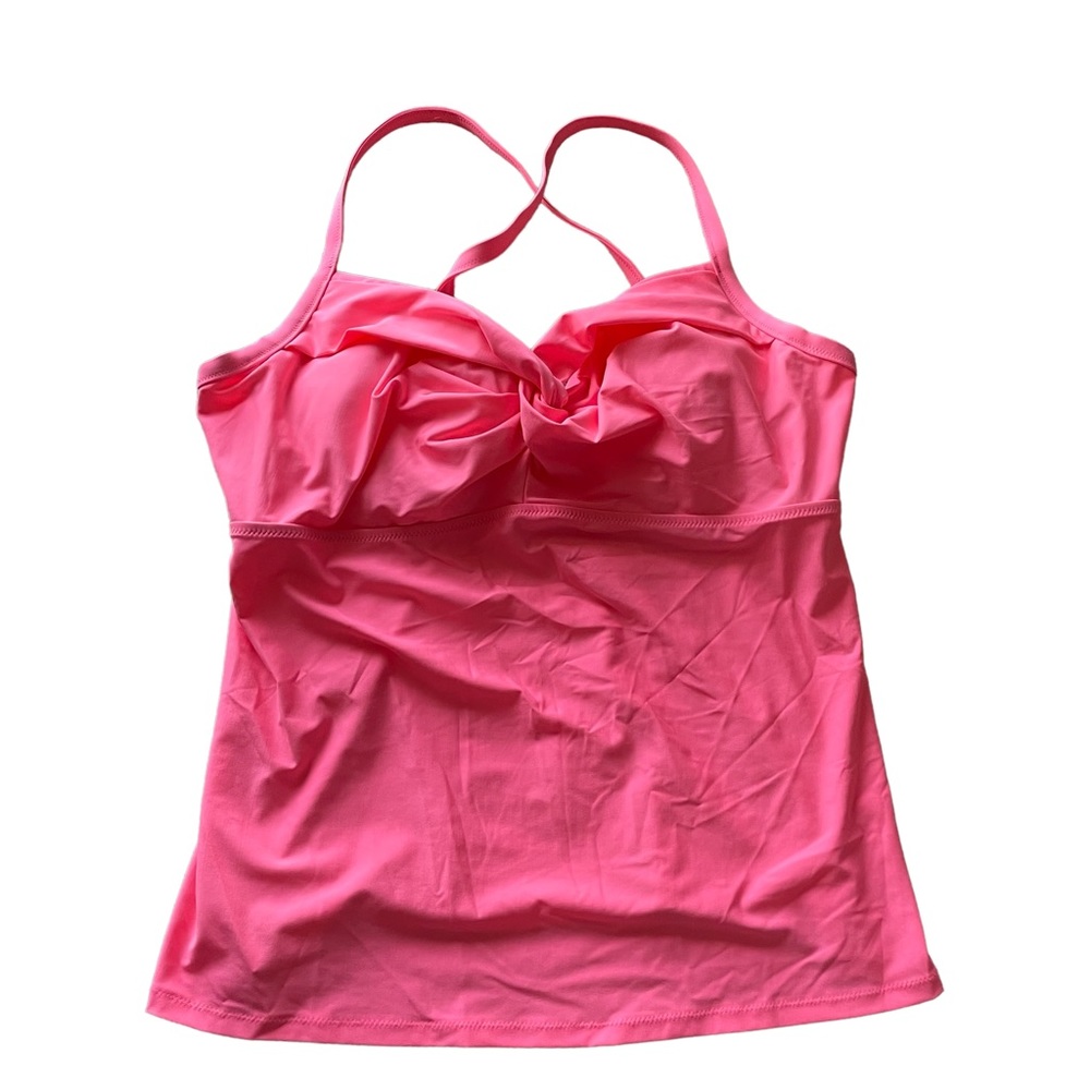 Athleta Pink Tankini Swim Top with Cups Size 40B/C - Picture 1 of 6